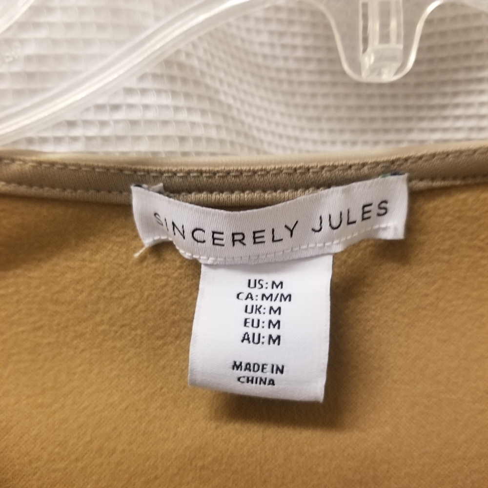 Sincerely Jules Faux Leather Top - Picture 3 of 3